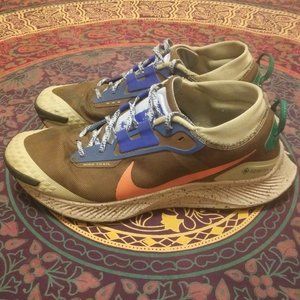 Nike Pegasus Trail mens 11 brown orange blue